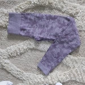 Gymshark camo lavender seamless leggings small
